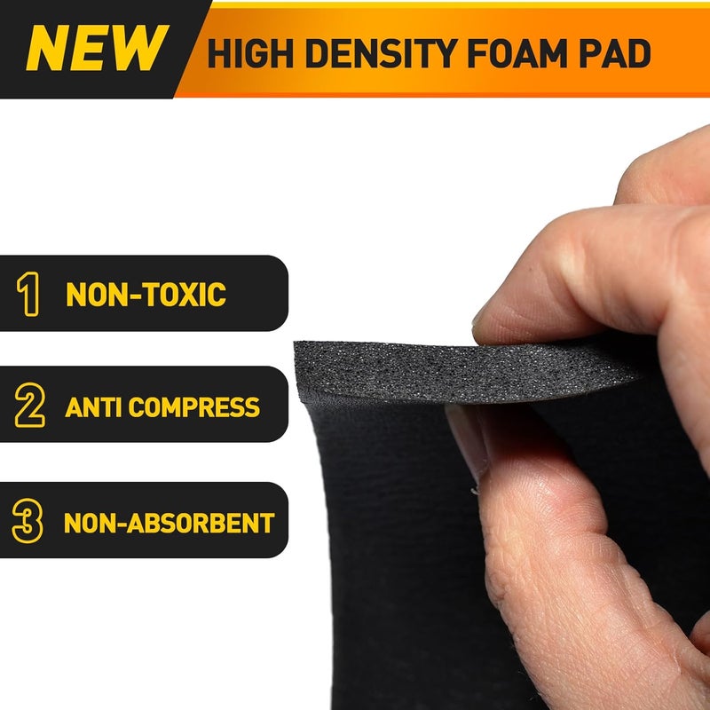 MODIGT Foam Padding Sheet Self Adhesive 3/4" Thick Neoprene Insulation Foam Anti Vibration Foam Rubber Pads for Furniture Cars Speakers 6 Inch X 6 Inch (4 Pcs) - Image 3